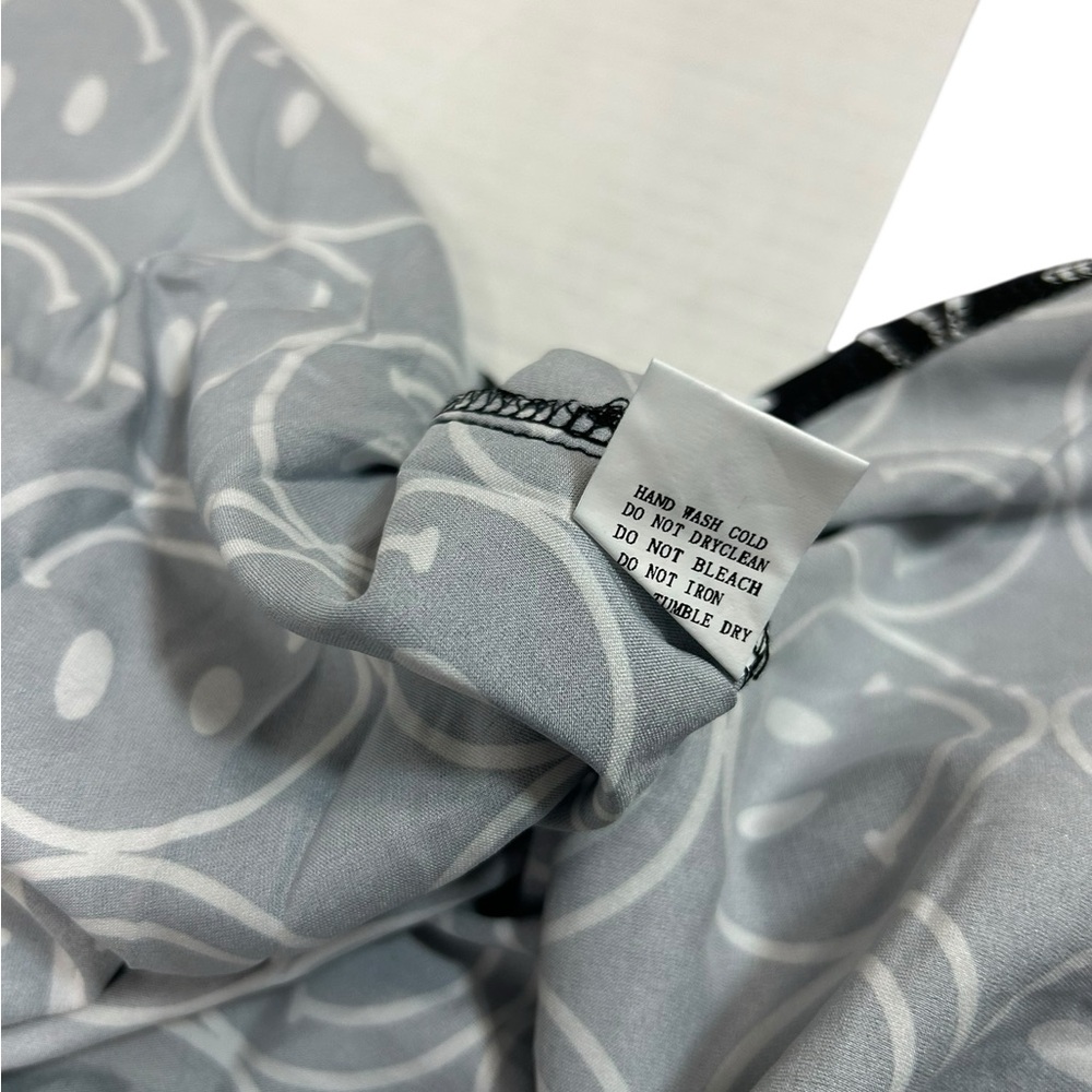 Dressed in LALA Black & White Smiley Face Jumpsuit Set - Picture 16 of 16